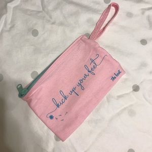 Canvas Wristlet Makeup Bag